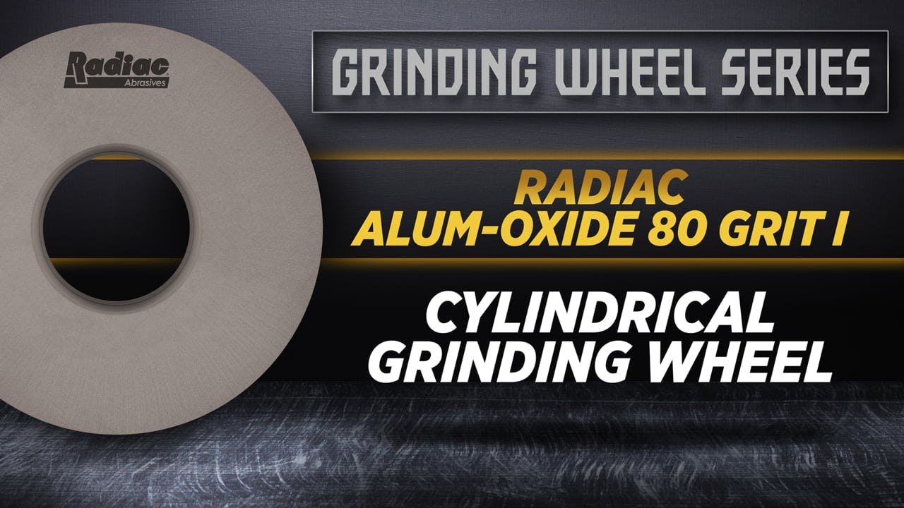 05 - RADIAC ALUM - OXIDE CYLINDRICAL GRINDING WHEEL 80 GRIT I